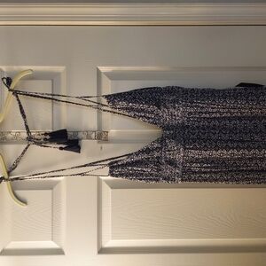 Black and White Patterned Dress